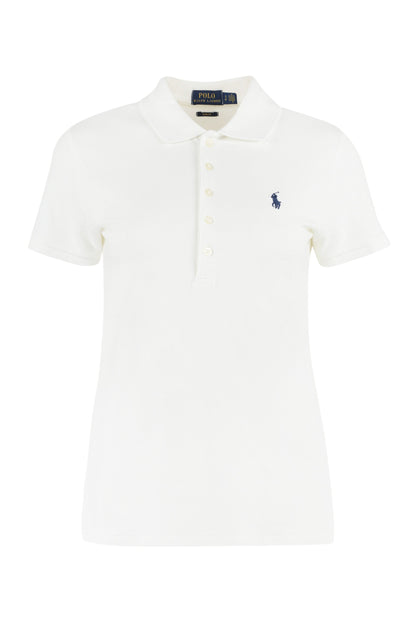 Stretch cotton piqué polo shirt RTW