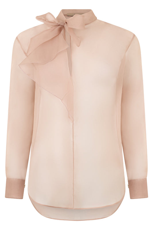 Silk blouse with bow RTW