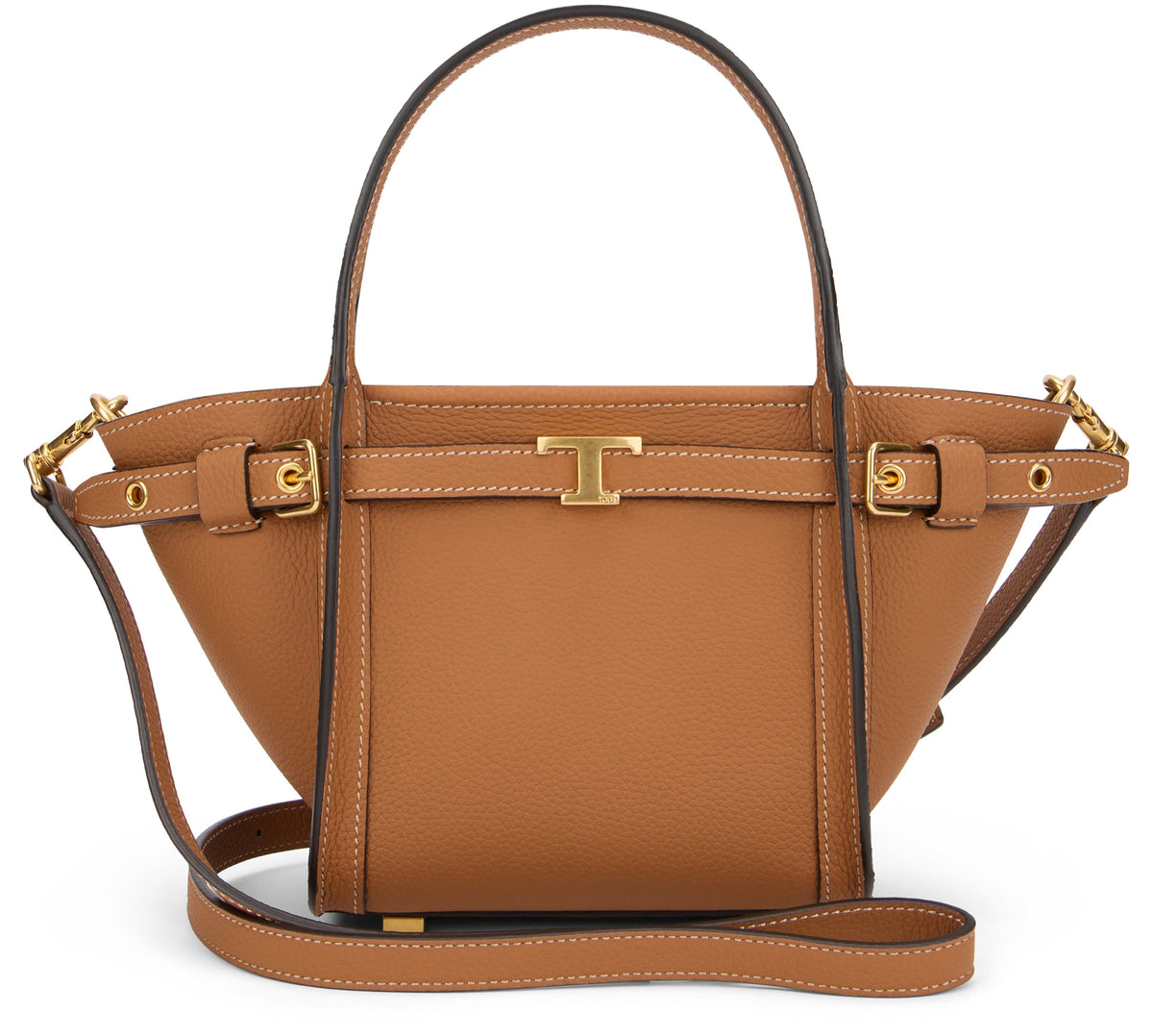 Elegant and versatile brown leather bag BAGS