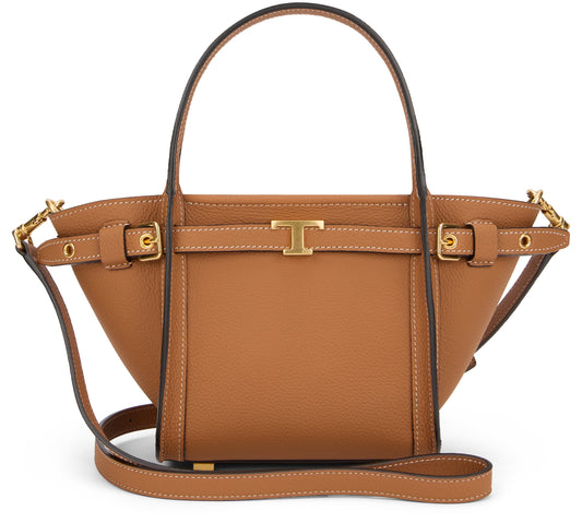 Elegant and versatile brown leather bag BAGS