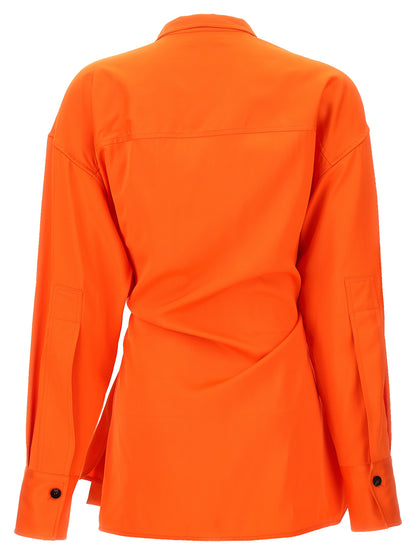 Satin asymmetric shirt Shirt, blouse