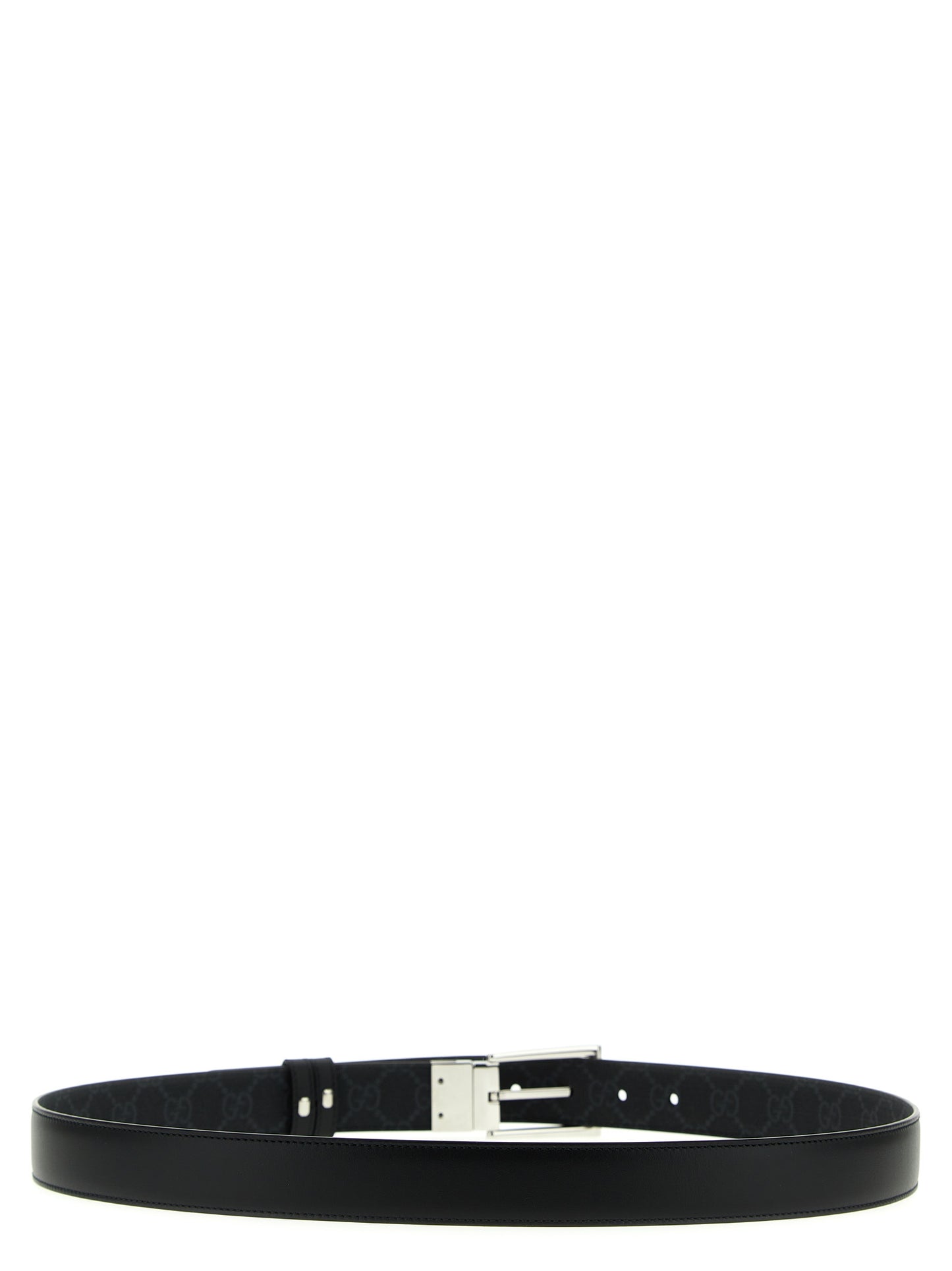 Rectangular buckle reversible belt Belts