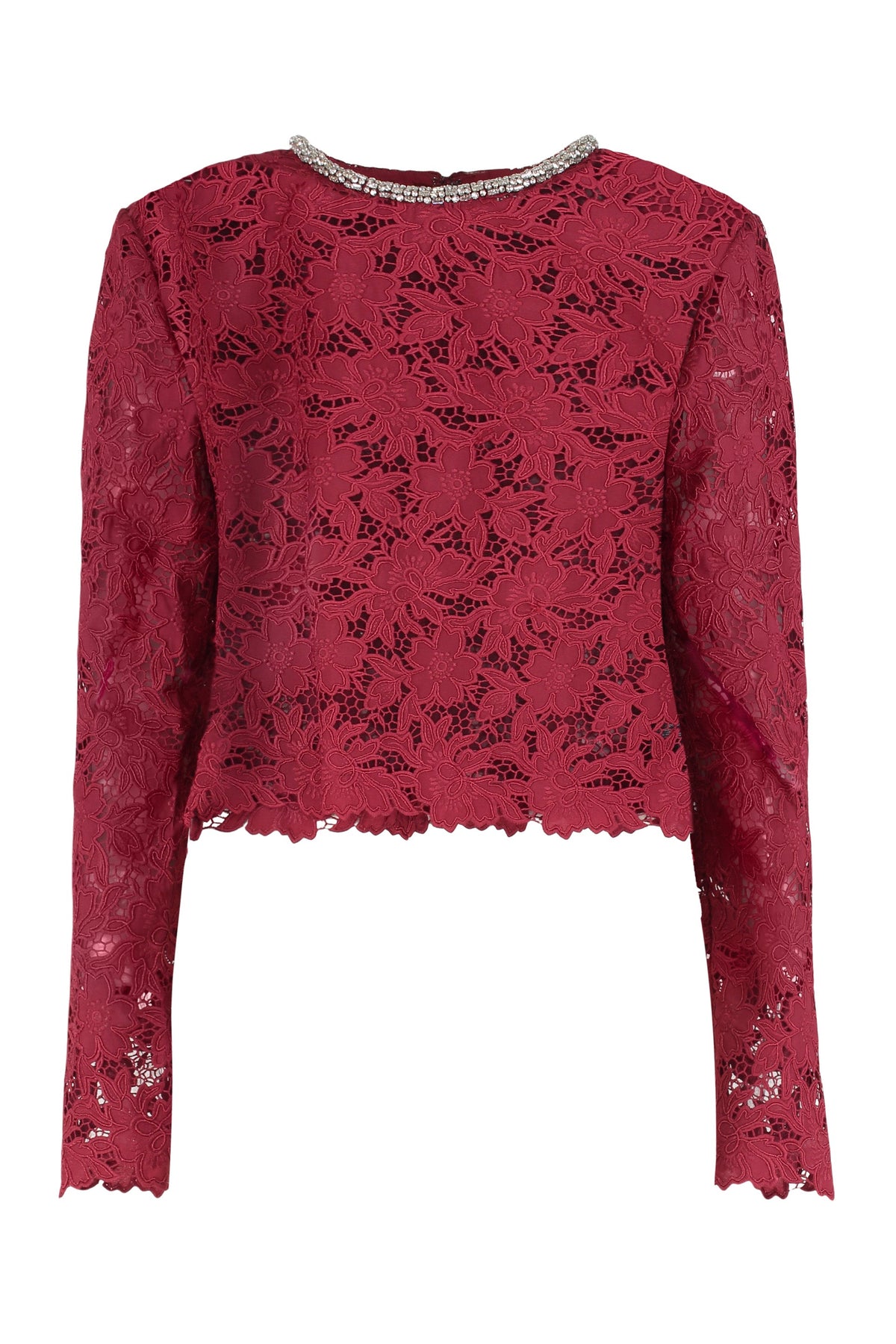 Lace top with crystals RTW