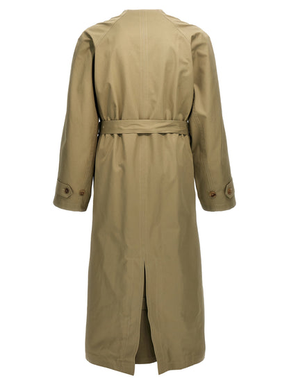 Check lining oversize trench coat Coats, trench coats
