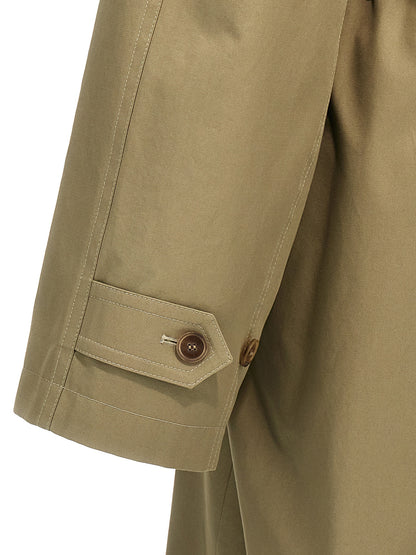 Check lining oversize trench coat Coats, trench coats