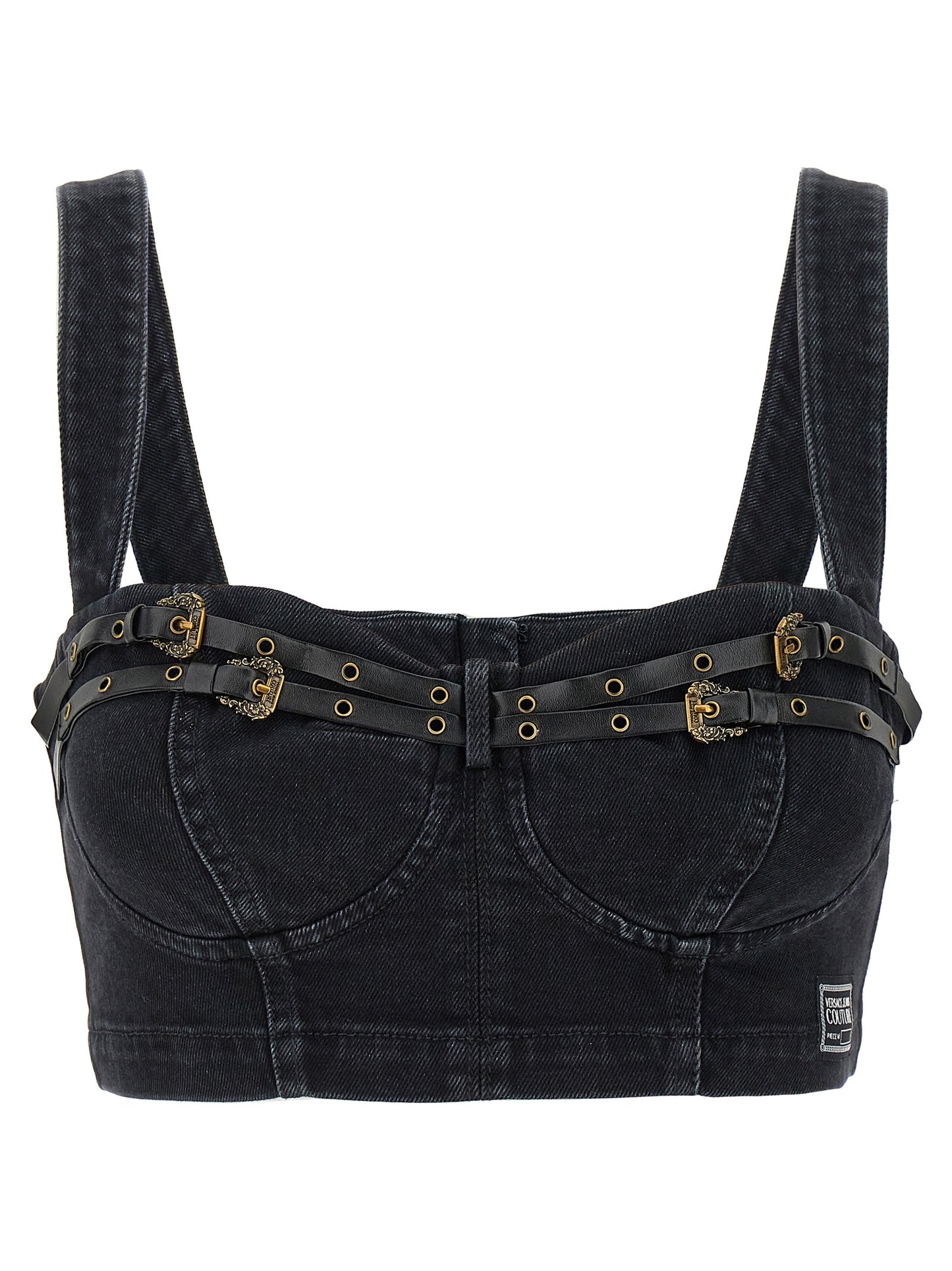 Denim strap top Tops