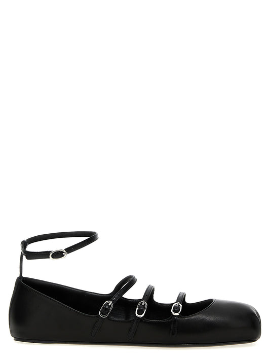 Leather strap ballet flats Flat shoes
