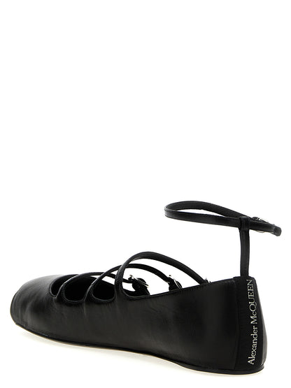 Leather strap ballet flats Flat shoes