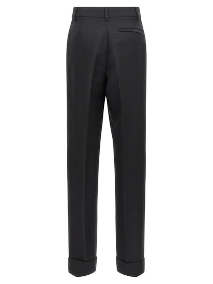 Stretched pleated trousers Pants