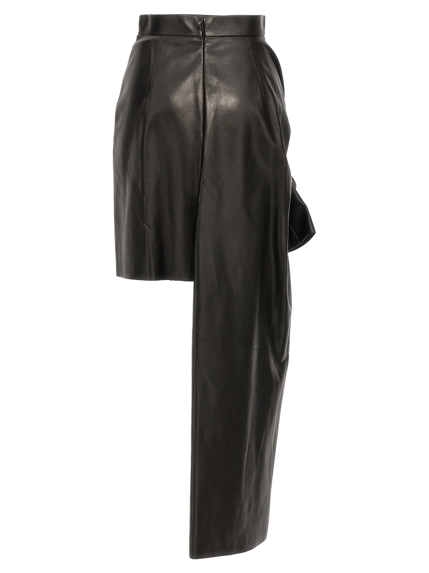 Maxi bow leather skirt Skirts