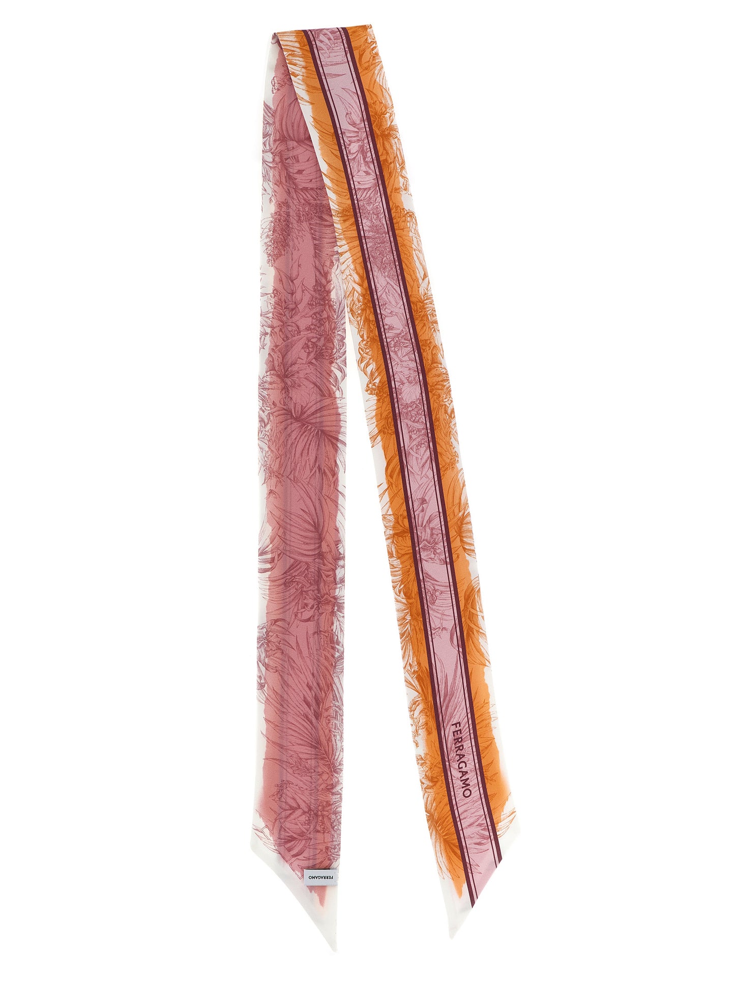Bandeau 'Gravure' print Scarves, foulards