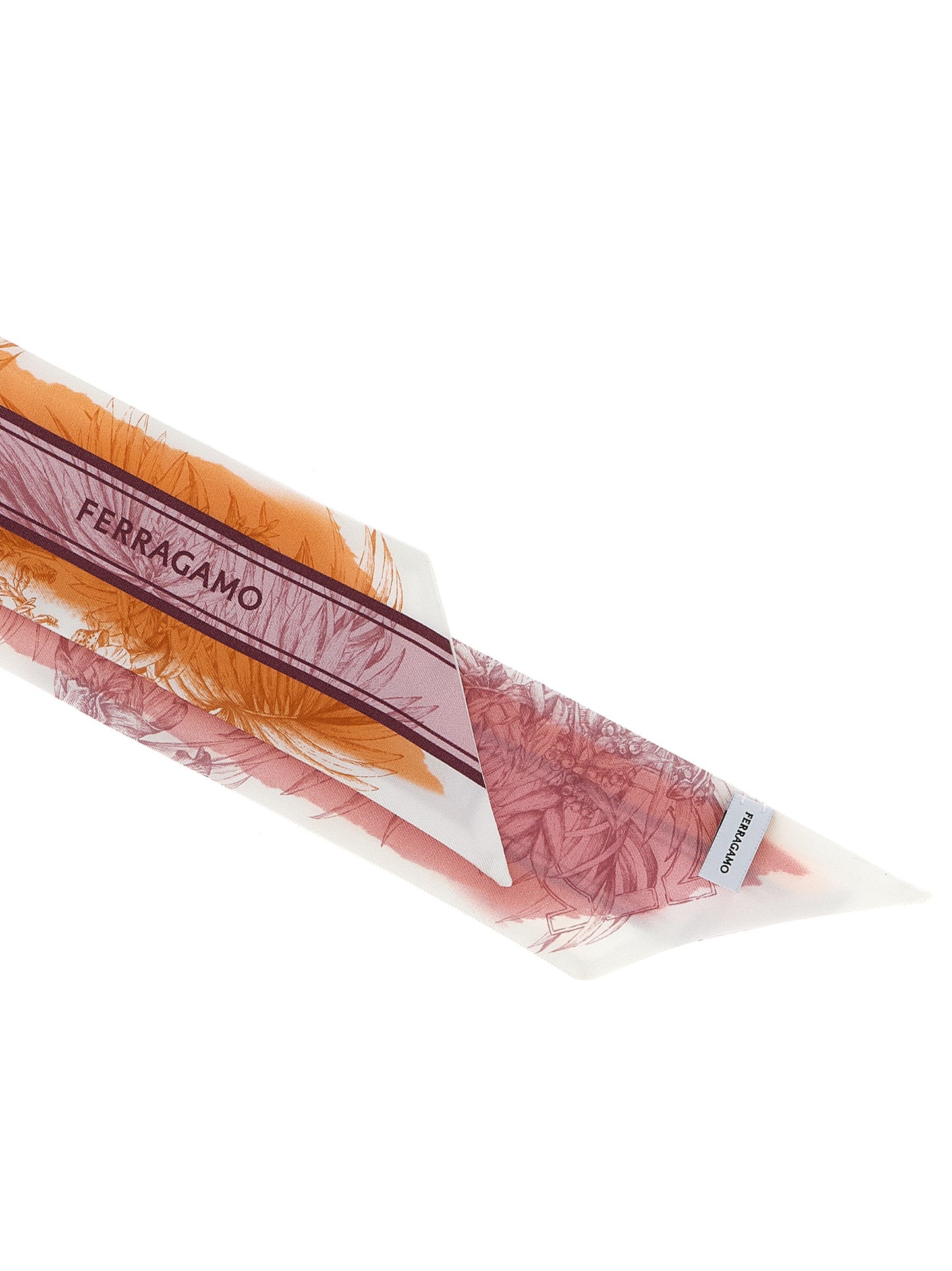 Bandeau 'Gravure' print Scarves, foulards