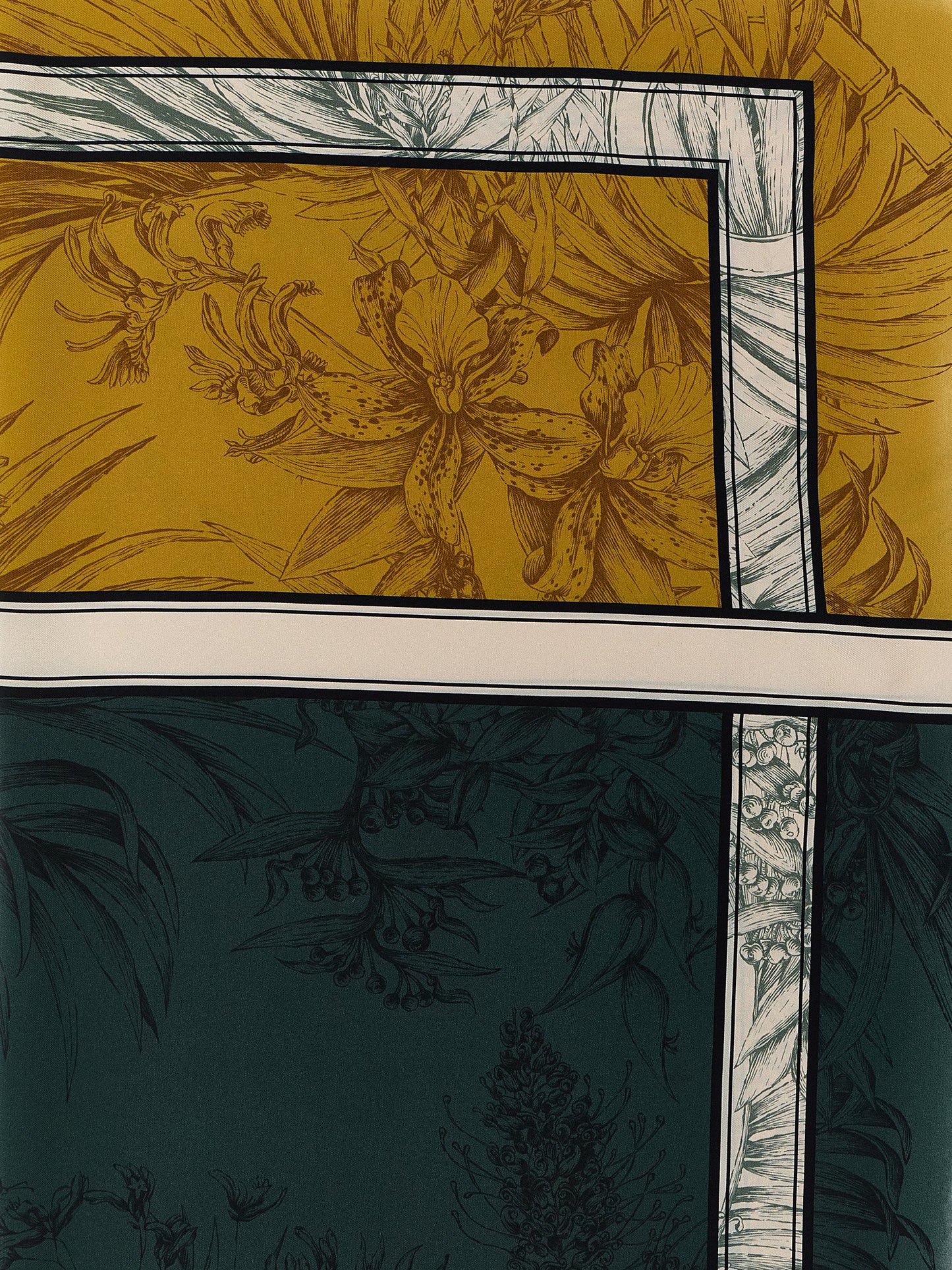 'Gravure' print scarf Scarves, foulards