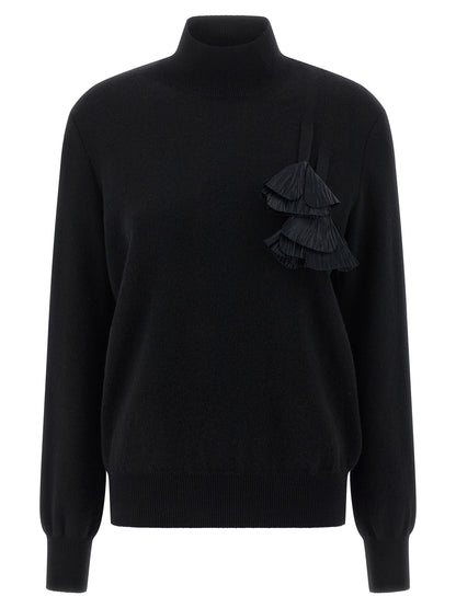 Floral insert sweater Sweater, cardigans