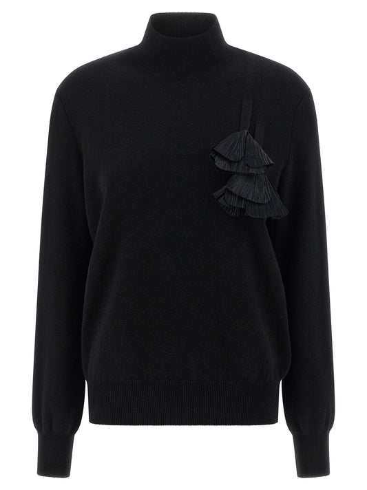Floral insert sweater Sweater, cardigans
