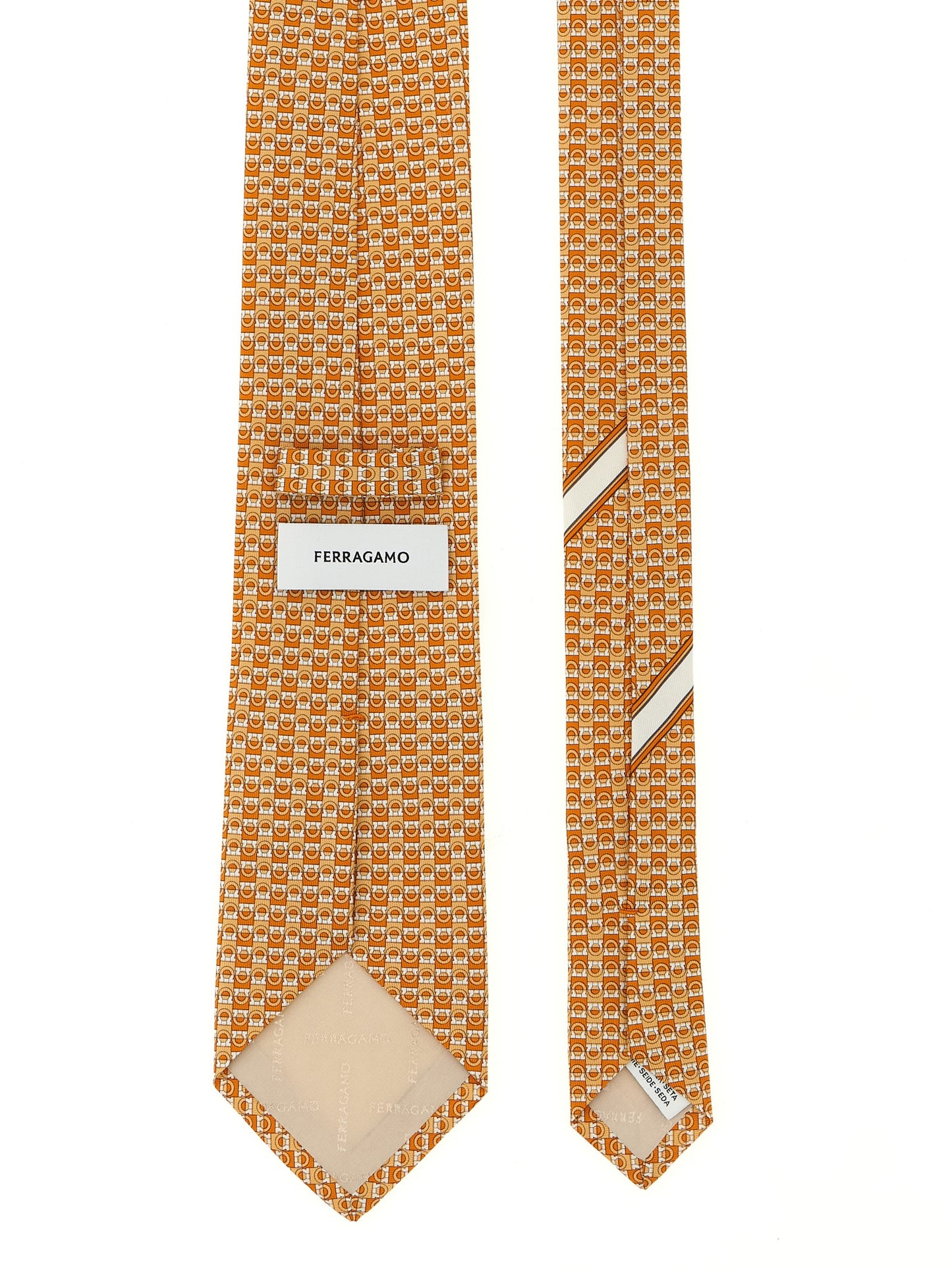'Gancini' print tie Scarves, foulards