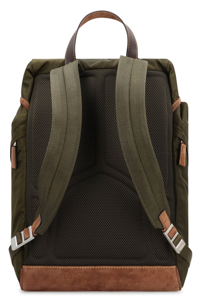 Leather details Re-Nylon backpack BAGS