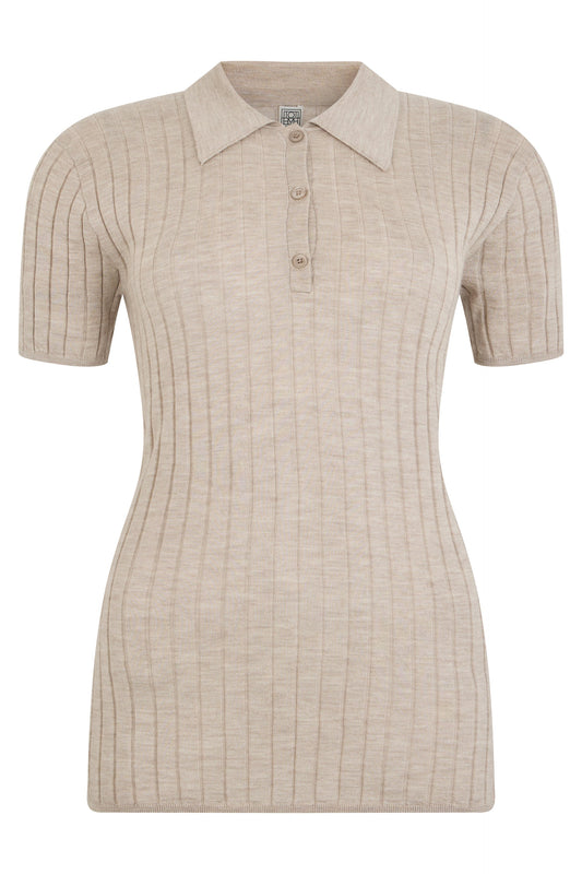 Silk and cashmere ribbed polo RTW