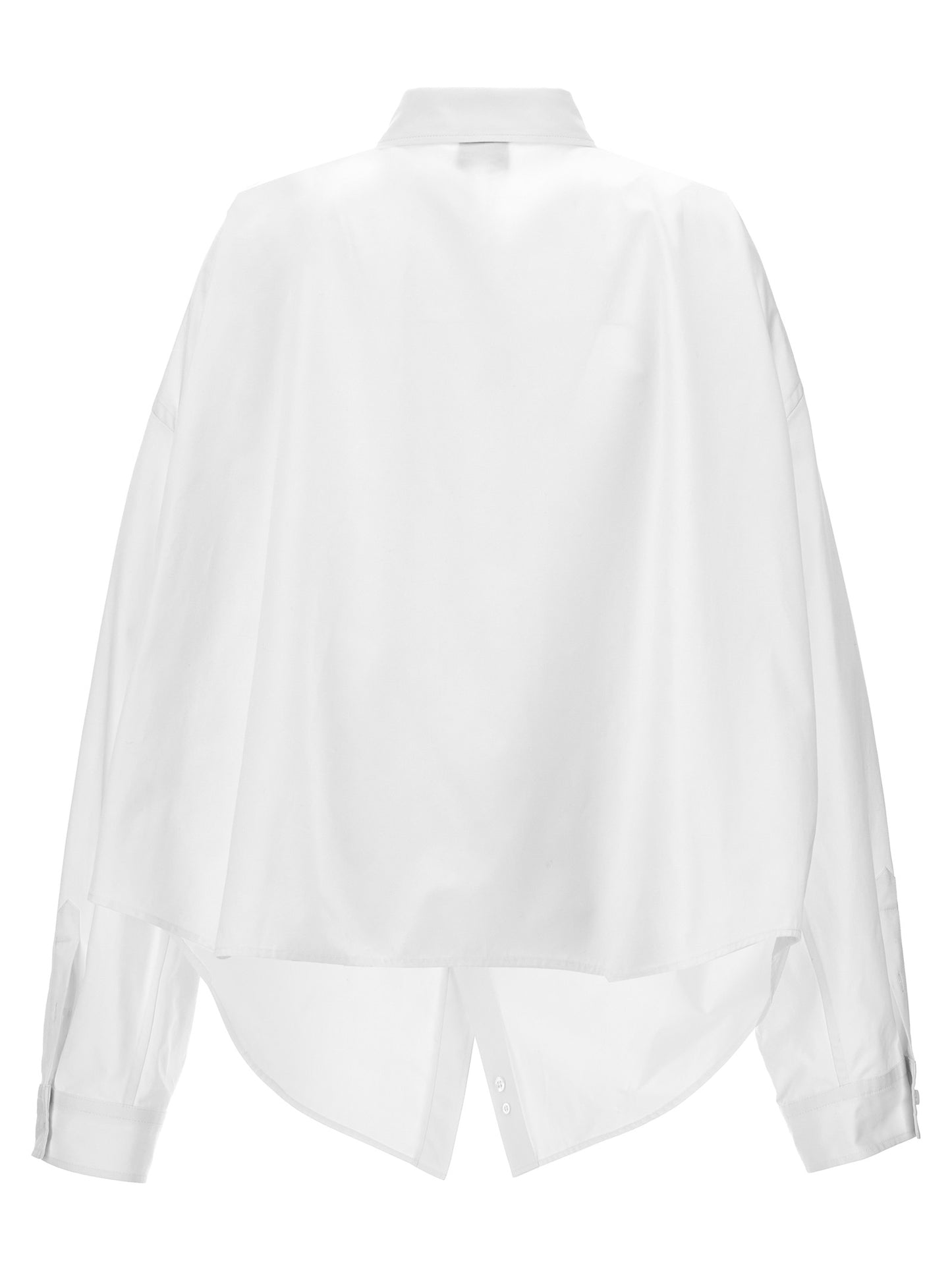 Asymmetric shirt with logo embroidery Shirt, blouse