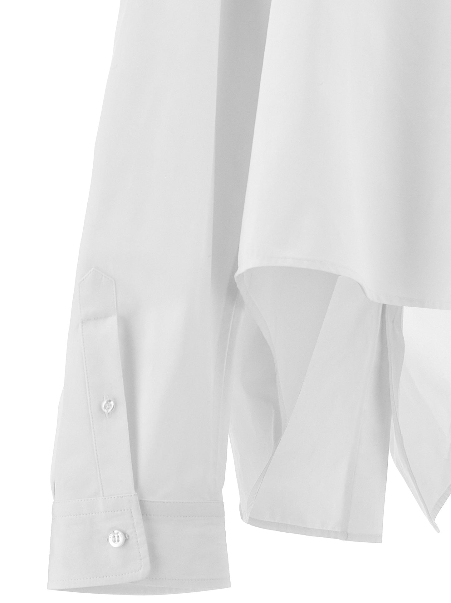 Asymmetric shirt with logo embroidery Shirt, blouse