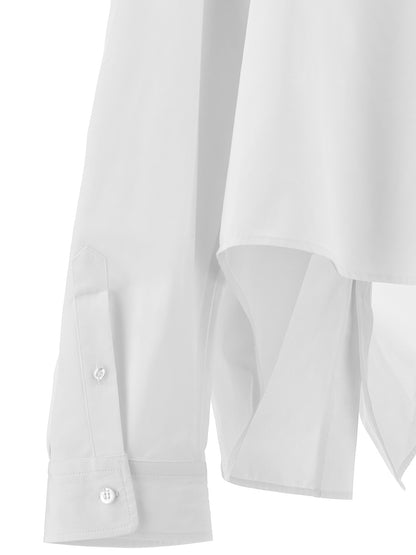 Asymmetric shirt with logo embroidery Shirt, blouse