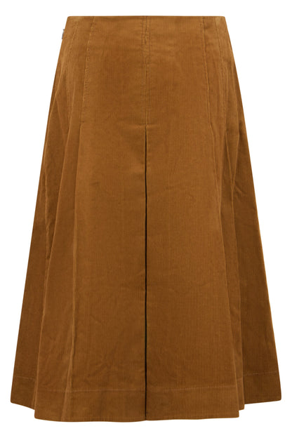 Pleated velvet skirt RTW
