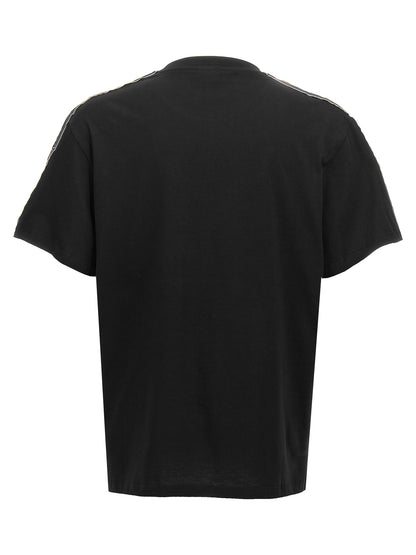 Contrast band t-shirt T-shirt