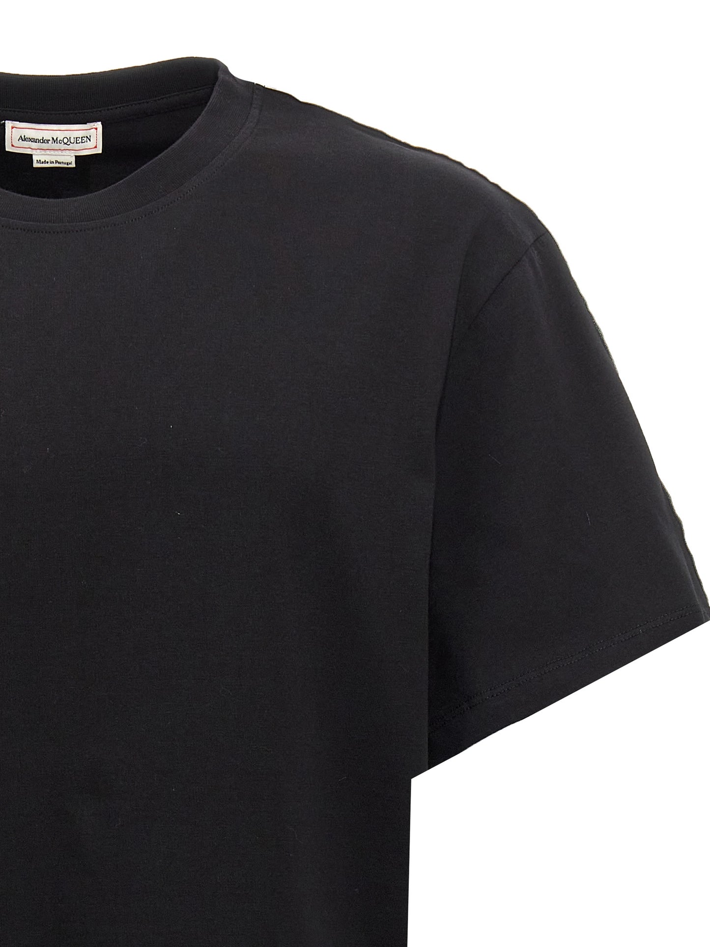 Contrast band t-shirt T-shirt