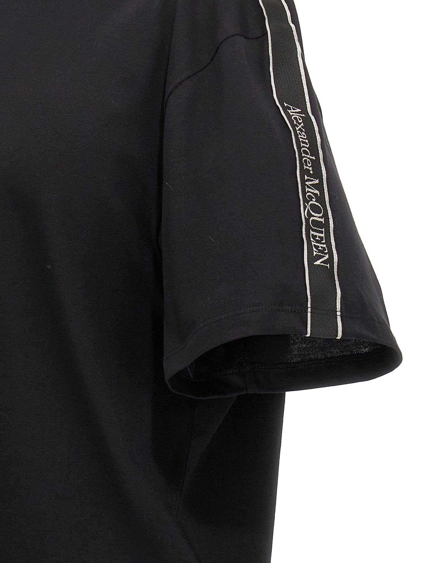 Contrast band t-shirt T-shirt
