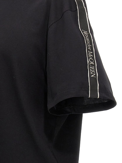 Contrast band t-shirt T-shirt