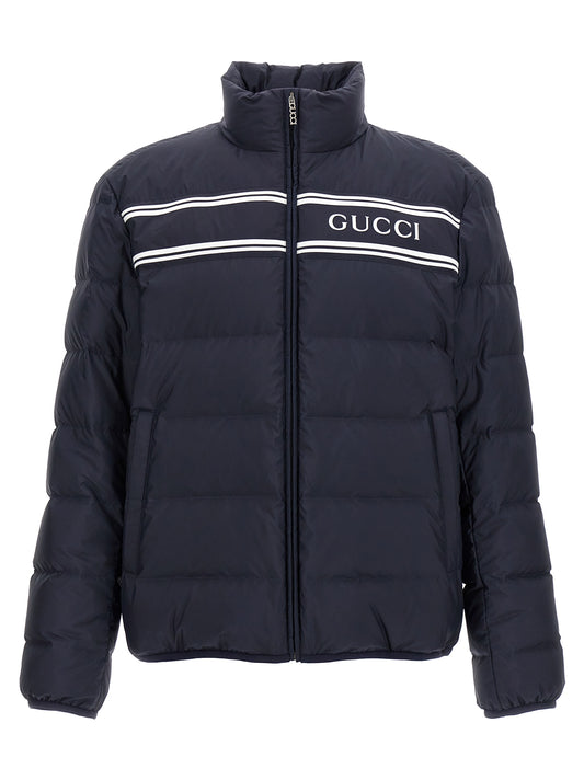 Logo print down jacket Down jacket, Parka, Casual jackets