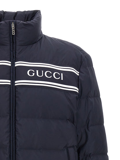 Logo print down jacket Down jacket, Parka, Casual jackets
