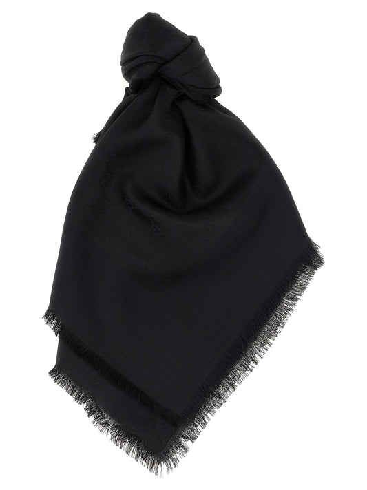 GG jacquard shawl Scarves, foulards