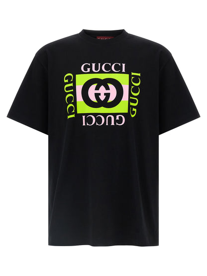 'Gucci Incrocio GG' print T-shirt T-shirt