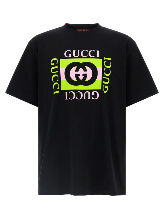 'Gucci Incrocio GG' print T-shirt T-shirt