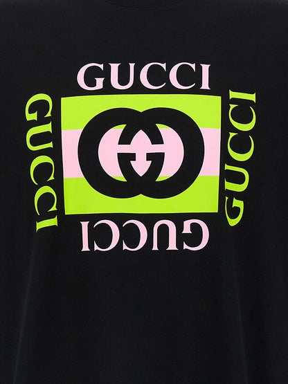 'Gucci Incrocio GG' print T-shirt T-shirt