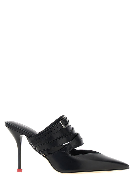Strap mules Pumps