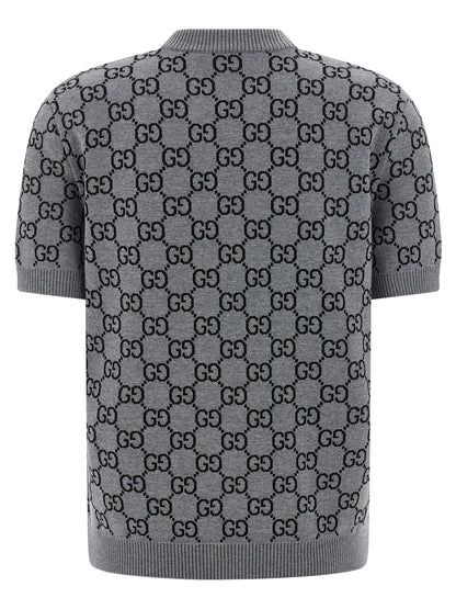 Reversible sweater GG jacquard Sweater, cardigans
