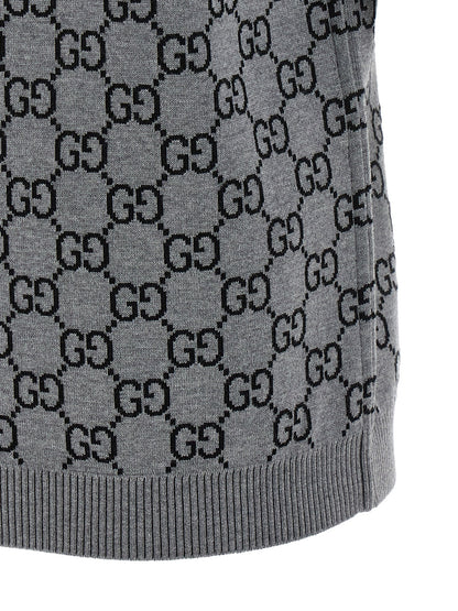 Reversible sweater GG jacquard Sweater, cardigans