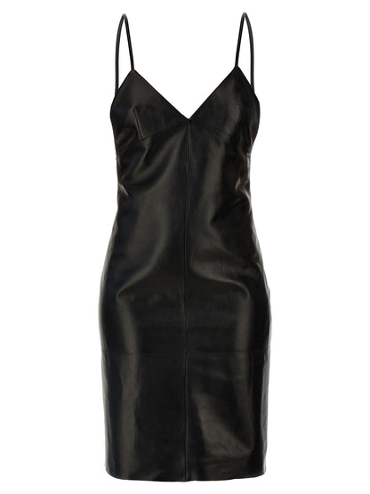 Leather slip dress Dresses