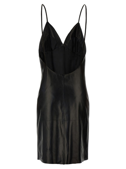 Leather slip dress Dresses