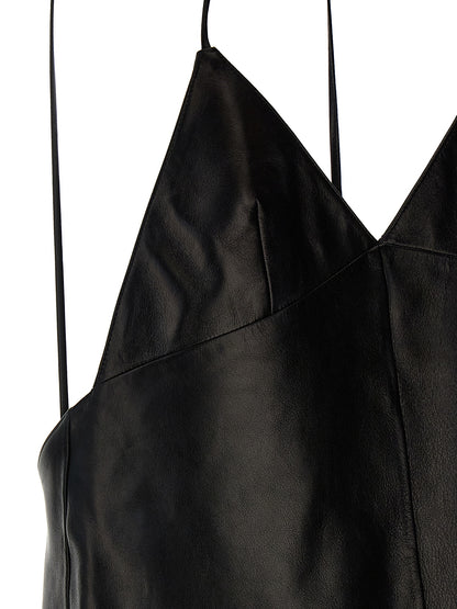 Leather slip dress Dresses