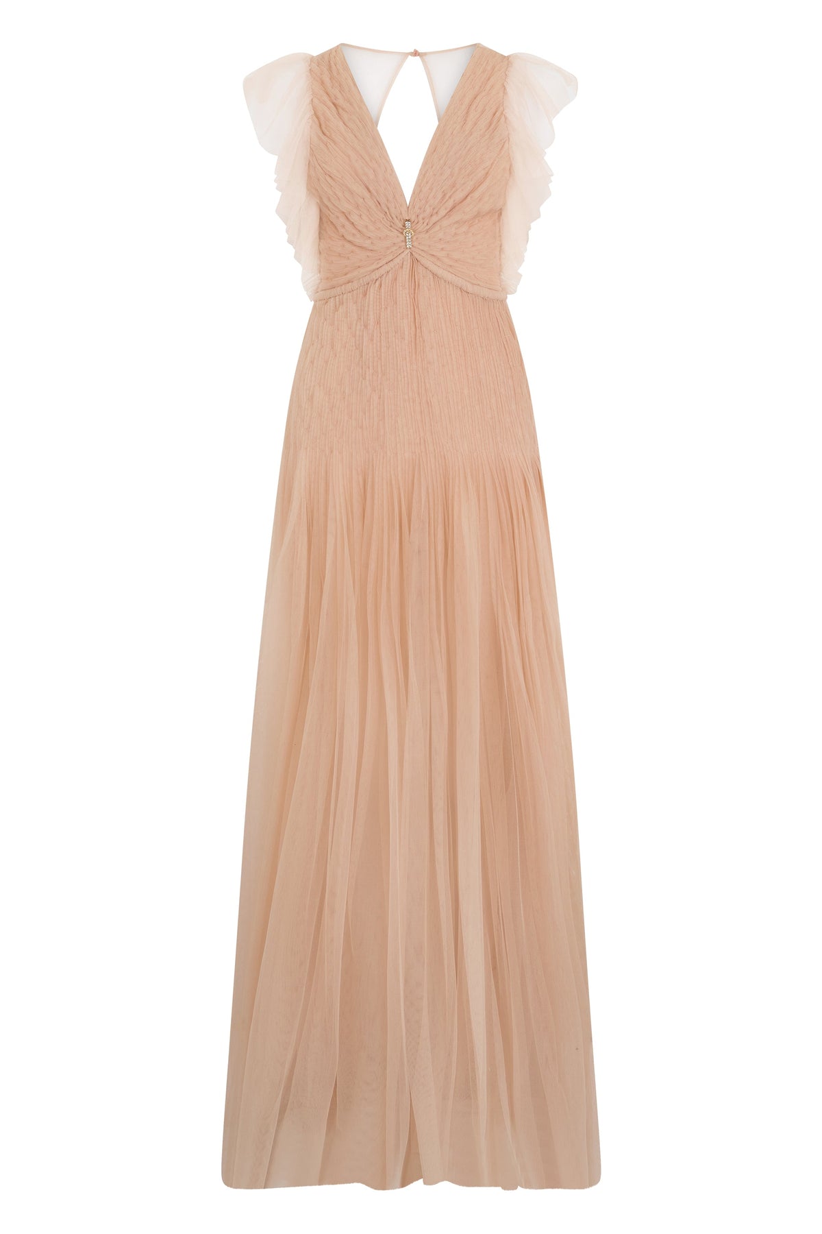 Long dress with V-neck RTW