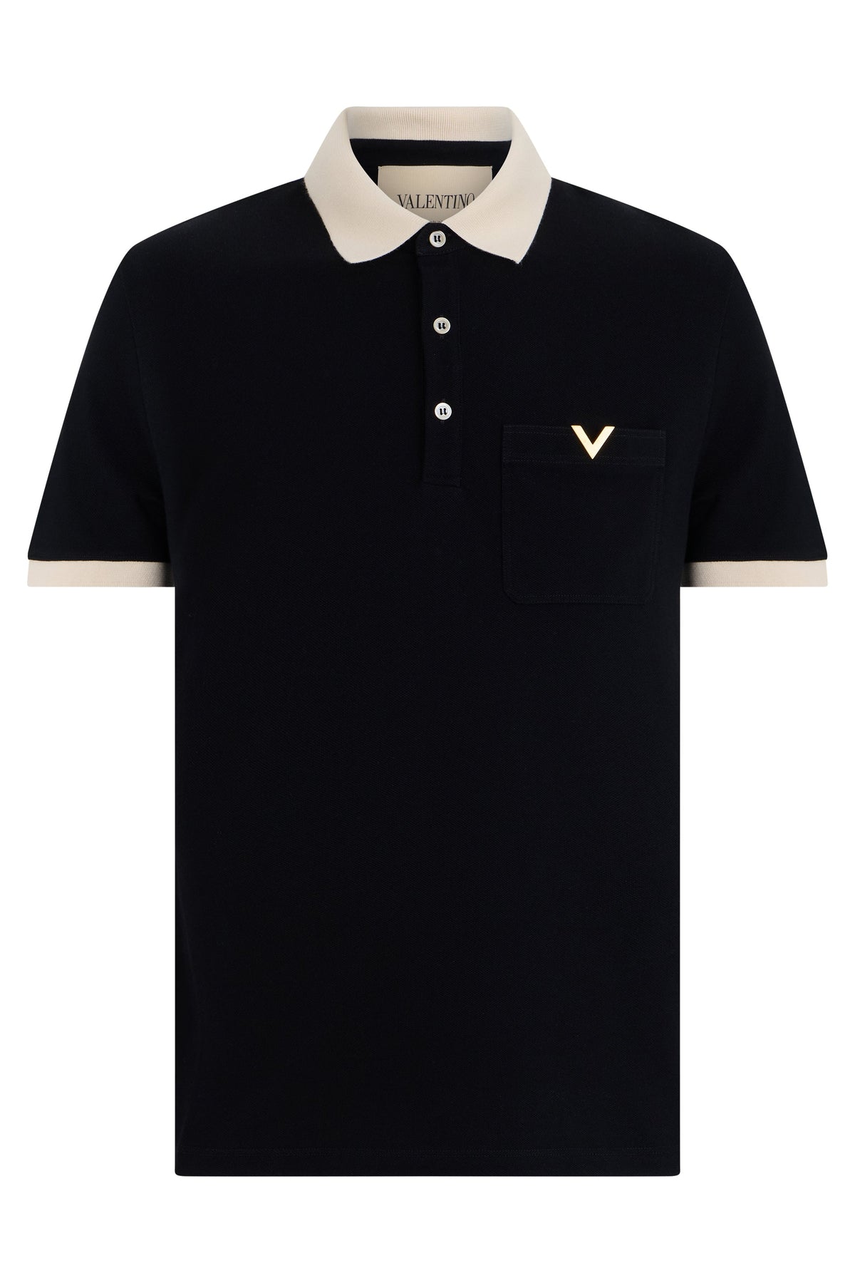 Cotton pique polo with short sleeves RTW