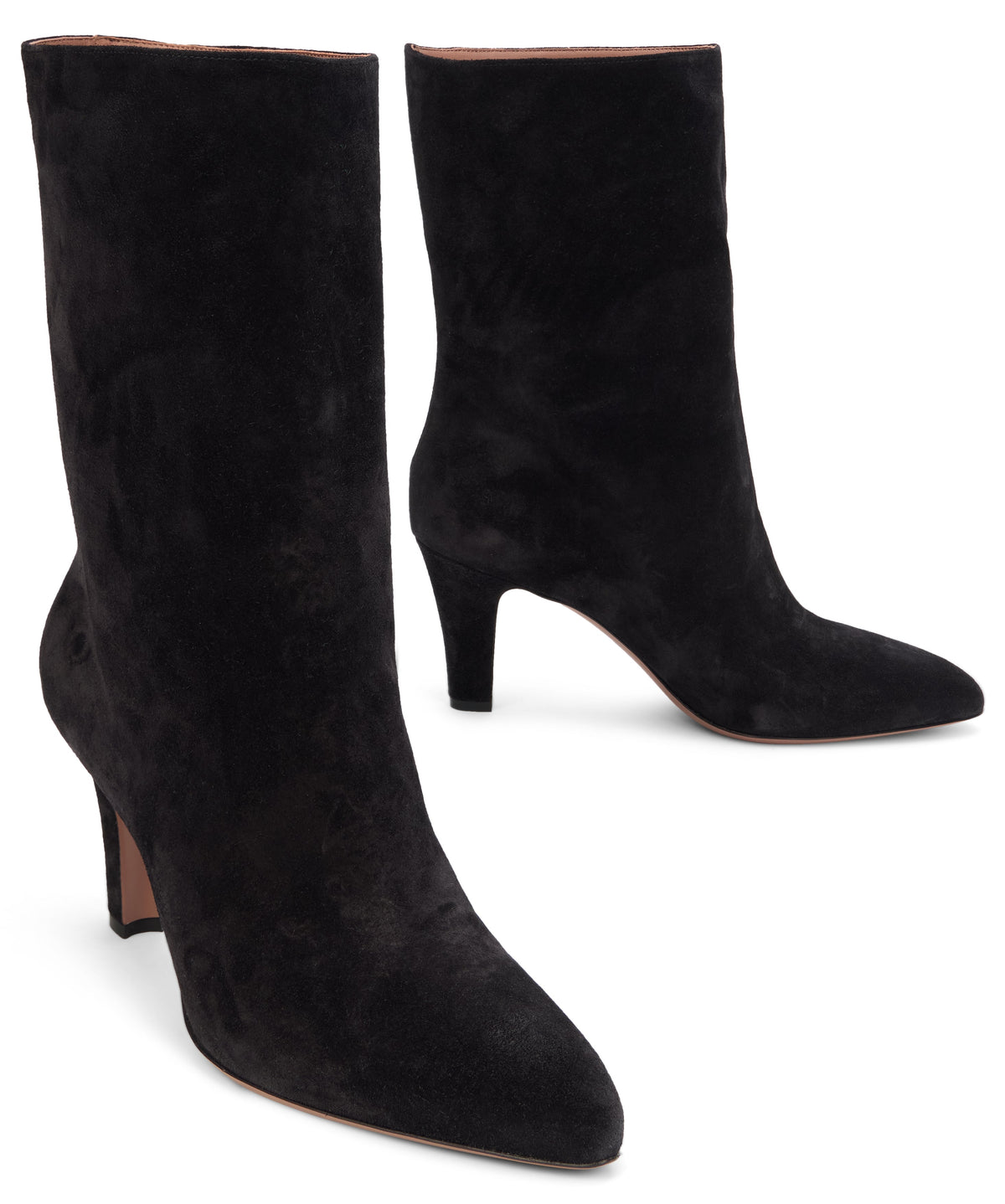 Suede ankle boot with heel SHOES