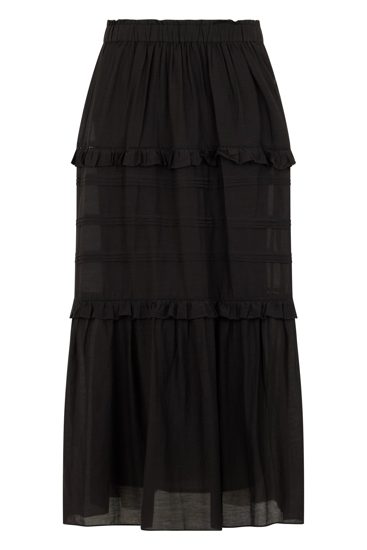 Long skirt in a mix of cotton and polyester RTW
