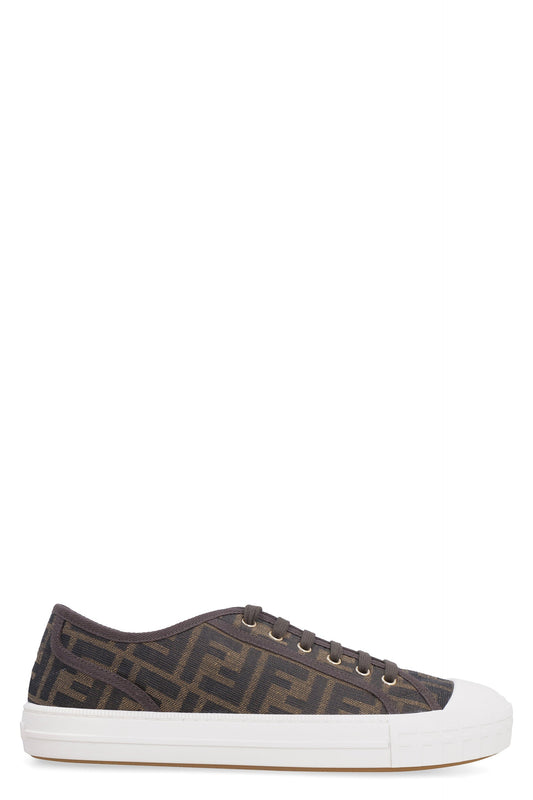 Fendi Domino fabric low-top sneakers