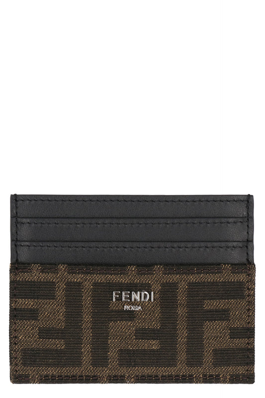 Fendi FF fabric card holder