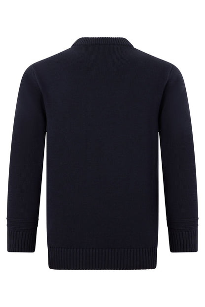 Cotton and wool sweater with intarsia RTW