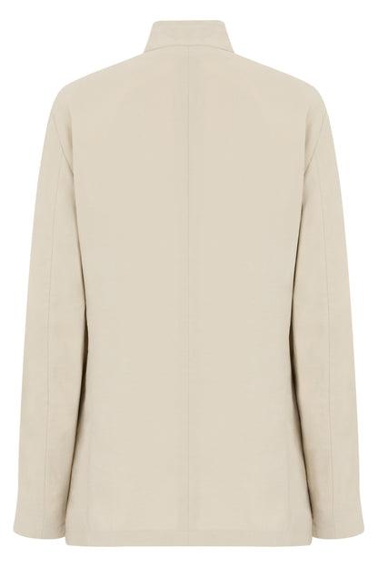 Jacket with asymmetric closure RTW